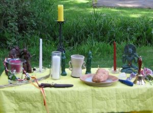 Wiccan altar