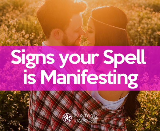 Signs a love spell is working