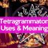 How to conjure the Tetragrammaton