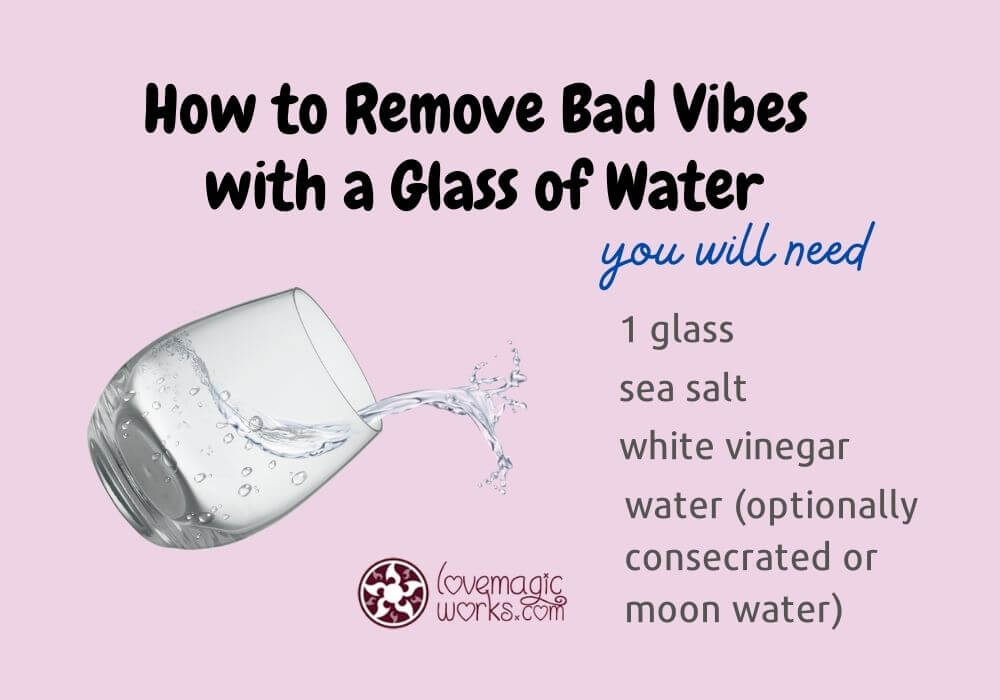 How to Remove Bad with a glass of water: Easy Recipe.